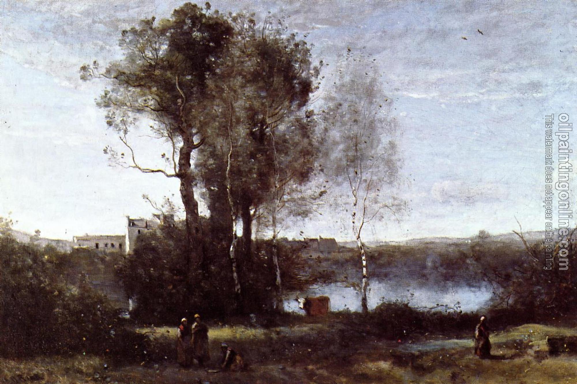 Corot, Jean-Baptiste-Camille - Large Sharecropping Farm
